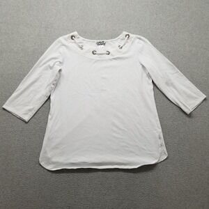Anthony Richards Shirt Womens Large White Long Sleeve‎